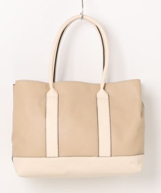 UNBILLION カシュカシュ cachecache / パーテーションPUトートバッグL ベージュ