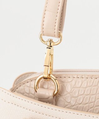 ANY SIS 【美人百花7月号掲載】レディノーブルスクエアブガッティ バッグ アイボリー