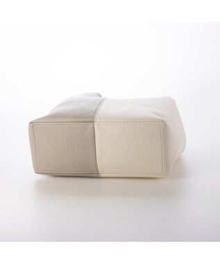 UNBILLION カシュカシュ cachecache / バイカラーフェイクレザートート グレーミックス