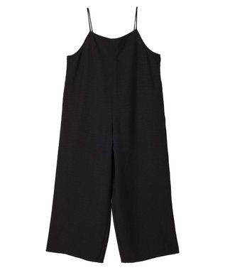 Green Parks 細ひもゆったりサロペット Black