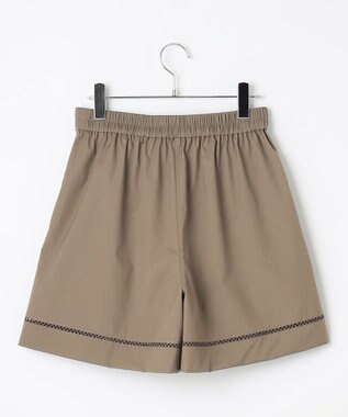 #Newans 【洗える/セットアップ可能】ハシゴレースハーフパンツ カーキ