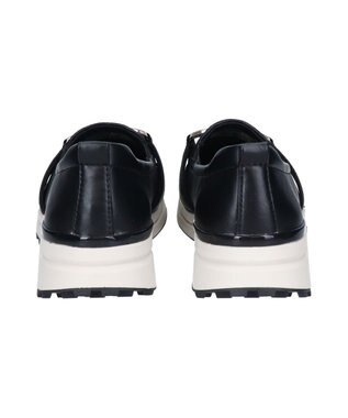 INTER-CHAUSSURES 【BUSSOLA】メタル飾りローファースニーカー ブラック