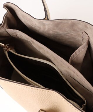 UNBILLION カシュカシュ cachecache / パーテーションPUトートバッグL ベージュ