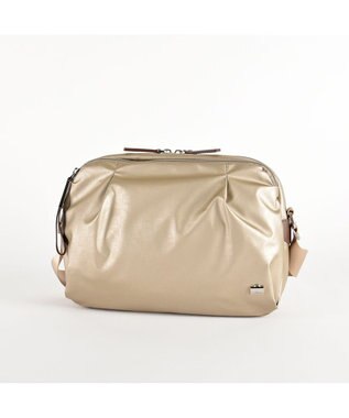 LA BAGAGERIE モノグラムデイリーショルダー ゴールド