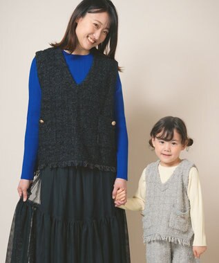 ami amie 【UNISEX】リブニットカットソー145cm オフホワイト