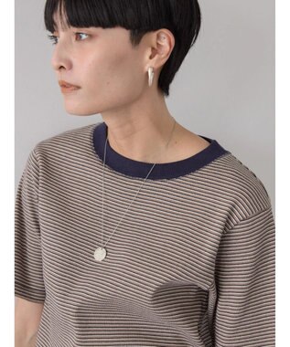 AMERICAN HOLIC ミジンボーダーカットプルオーバー Navy