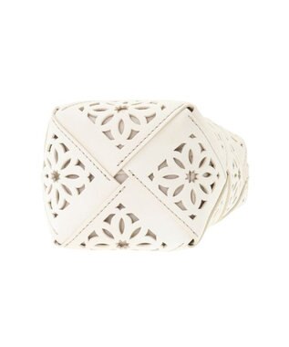 genten サステナブルカットワーク ポシェット シロ