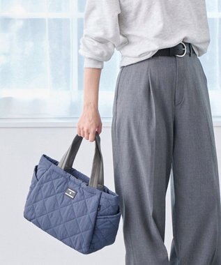 ROOTOTE 3673【仕切り+自立+撥水】LT.デリ.パルーティ.キルト-D 03：ブルー