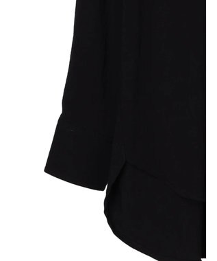 CRAFT STANDARD BOUTIQUE レーヨンデシンバンドカラーシャツ Black