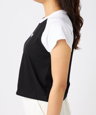 OP／FILA 【Kappa】ショート丈 ラグランミニTシャツ ブラック