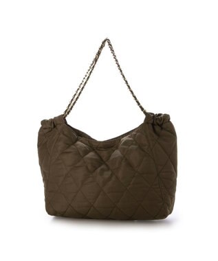 UNBILLION カシュカシュ cachecache / ナイロンキルトチェーントート ブラウン