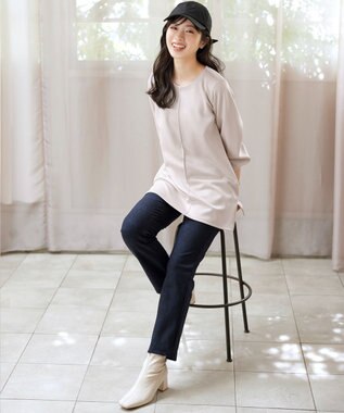 Tiaclasse 【洗える】ボンディングパフスリーブチュニック エクリュ