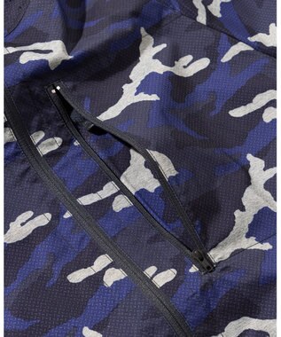 JOSEPH ABBOUD MOUNTAIN 【ストレッチ/軽量/撥水/ポケッタブル】エンボスカモフラージュ パーカー ネイビー系6