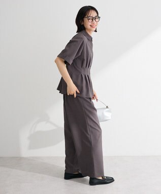 Green Parks ＳＥＴ２点　シャツパンツセットアップ Charcoal Gray