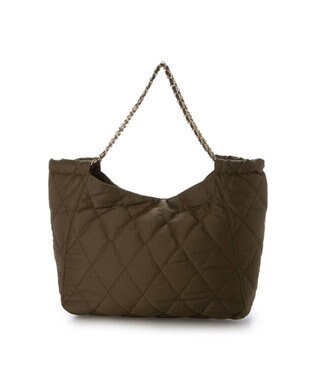 UNBILLION カシュカシュ cachecache / ナイロンキルトチェーントート ブラウン