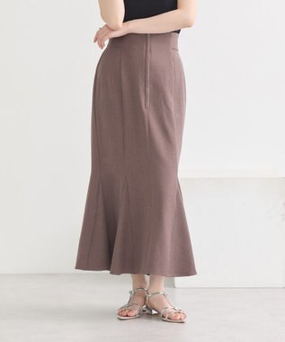 earth music&ecology フロントジップマーメイドスカート Mocha