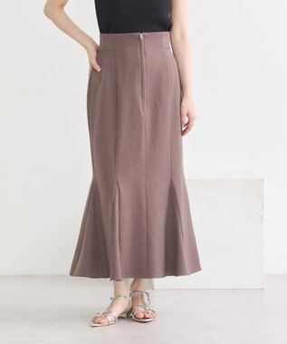 earth music&ecology フロントジップマーメイドスカート Mocha