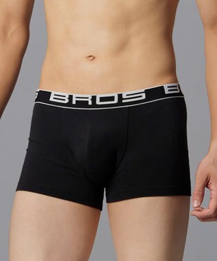 WACOAL MEN ボクサーパンツ 【2枚組】 綿混(本体) フロント快適設計 肌あたり軽減設計 前閉じ 下着 ボクサーブリーフ メンズ GT3500 /ブロス バイ ワコールメン ブラック