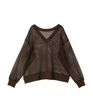 Green Parks ■ＥＳＣＡＲ　２ｗａｙメッシュプルオーバー Brown