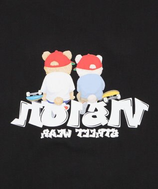 WEGO 【ユニセックス着用ITEM/MLサイズ展開】別注VISIONベアグラフィックT（SS） ブラック