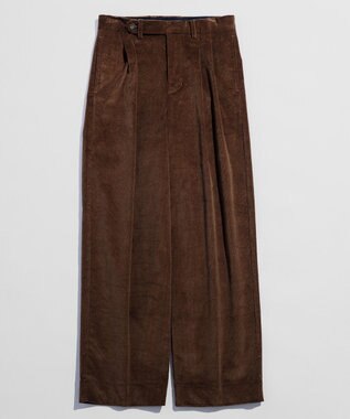 LENO CORDUROY TROUSERS　コーデュロイタックパンツ BROWN