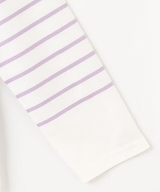 J.PRESS LADIES 【洗える】バスクボーダー カットソー ラベンダー系1