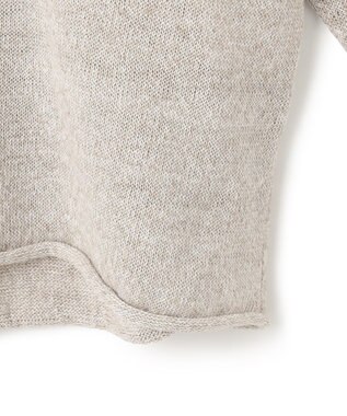 23区 【洗える】ピュアリネン ワイド ニット ベージュ系