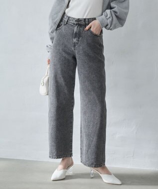 WEGO 【XS～Lサイズ展開/美脚】ストレートデニムパンツ ブラックその他