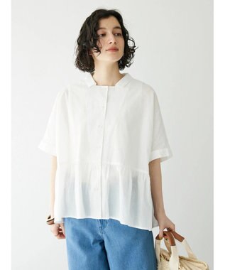 CRAFT STANDARD BOUTIQUE ペプラムブラウス Off White