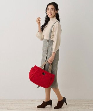 ROOTOTE 1332【仕切り+自立+撥水】LT.デリ.パルーティ.キルト-C 04：レッド