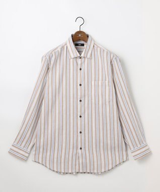 JOSEPH ABBOUD 【キングサイズ・リネンブレンド】コットンリネン ボイルコード シャツ