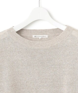 23区 【洗える】ピュアリネン ワイド ニット ベージュ系