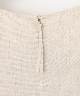 自由区 【カタログ掲載・接触冷感・UVカット・洗える】リネンミックスツィル ワンピース サンド