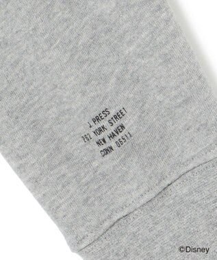 J.PRESS MEN 【DISNEY COLLECTION】【UNISEX】イラスト スウェットシャツ / ミッキーマウス ライトグレー系