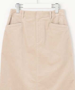J.PRESS LADIES 【洗える】ハイブリッドAIRDUROY スカート ベージュ系