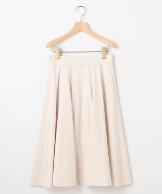 組曲 L 【WEB限定カラーあり】ウールライクストレッチ フレアスカート アイボリー系