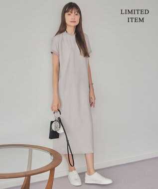 ICB L 【WEB限定・接触冷感・UVケア・速乾・洗える】FluidBackSatin ワンピース トープ系