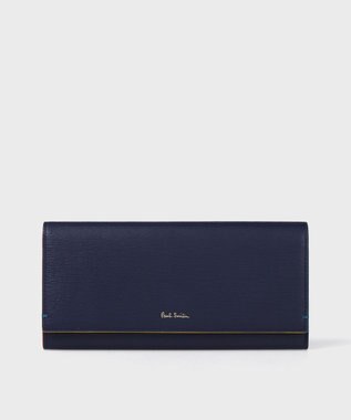 Paul Smith カラードエッジ 長財布 ネイビー