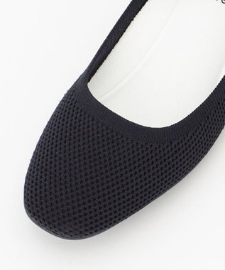 steppi “撥水＆洗えるニットシューズ” バレエ パンプス ネイビー