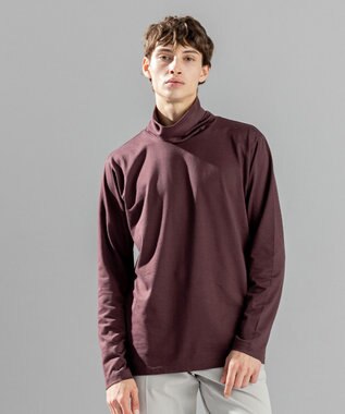 JOSEPH HOMME スビンソフトジャージー　タートルネックカットソー ブラウン系