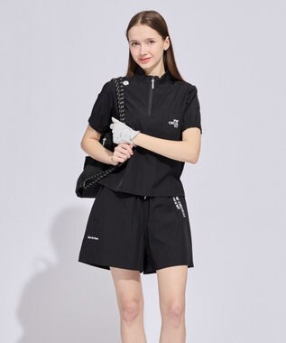 PW CIRCULUS 【WOMEN】ギャザリングシャツ ゴルフウェア レディース ブラック系