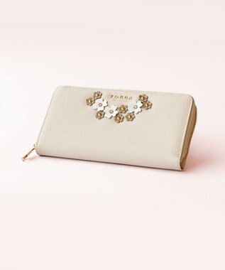 GARDEN FLOWER LONGWALLET 長財布, ホワイト系, F