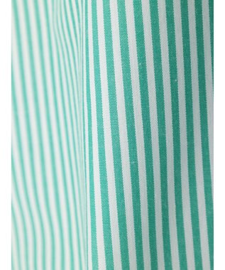 earth music&ecology ボーイズライクシャツ Stripe Green