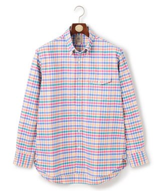 J.PRESS MEN コットンオックス マルチチェック シャツ / ボタンダウン ホワイト系3