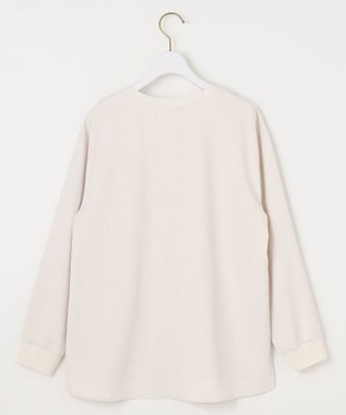 ANY SIS 【洗える】ジョーゼットロゴＴ ブラウス アイボリー