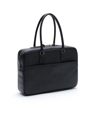 A.D.M.J. 【牛革】アノニマス/A4サイズ対応クリスタルビー付ボストン34cm ネイビー