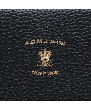 A.D.M.J. 【牛革】アノニマス/A4サイズ対応クリスタルビー付ボストン34cm ネイビー