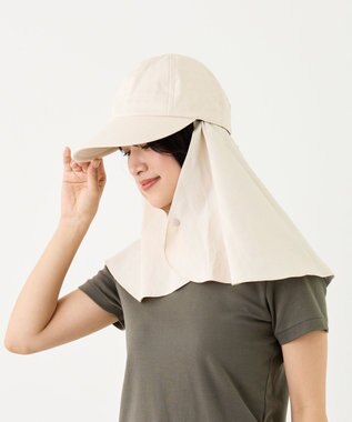 ATRENA 体感-10℃ コカゲル ロングケープキャップ ベージュ