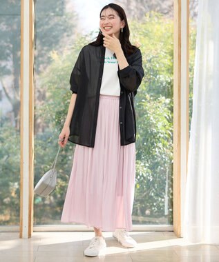 ANY L オーガビッツロゴ・フォトTシャツ オフ×グリーンロゴ