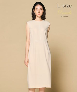 BEIGE， 【洗える・L-size】CINDY / クルーネックドレス